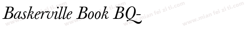 Baskerville Book BQ字体转换